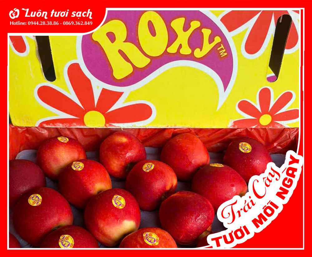 Nguyên thùng Táo Roxy sz80 NZ 17,5kg